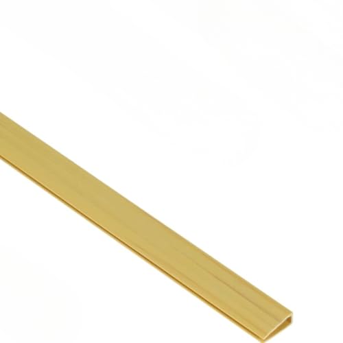 interGo PVC Zaunschiene Abdeckprofil Bambus - 1x1m (1er Set) | Schutzkappe für Sichtschutzmatten | Wetterfeste Gartenzaun-Abdeckung von interGo