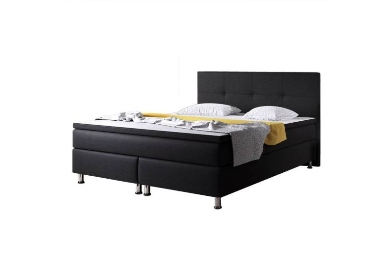 interbed Boxspringbett Boxspringbett D1 180x200 cm Webstoff, inkl. Matratzen und Topper interbed Boxspringbett Boxspringbett D1 180x200 cm Webstoff, inkl. Matratzen und Topper von interbed