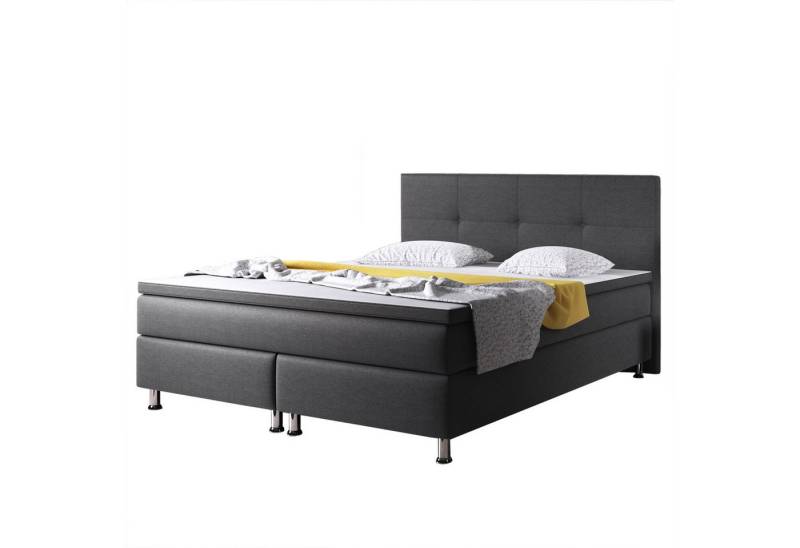 interbed Boxspringbett Boxspringbett D1 180x200 cm Webstoff, inkl. Matratzen und Topper interbed Boxspringbett Boxspringbett D1 180x200 cm Webstoff, inkl. Matratzen und Topper von interbed