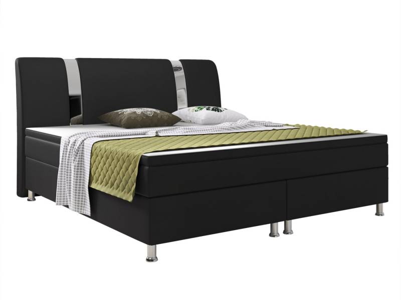 interbed Boxspringbett Boxspringbett R1 180x200 cm Kunstleder, inkl. Matratzen und Topper interbed Boxspringbett Boxspringbett R1 180x200 cm Kunstleder, inkl. Matratzen und Topper von interbed