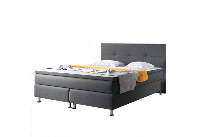 interbed Boxspringbett Dallas 140x200 cm Webstoff, inkl. Topper und Matratze interbed Boxspringbett Dallas 140x200 cm Webstoff, inkl. Topper und Matratze von interbed