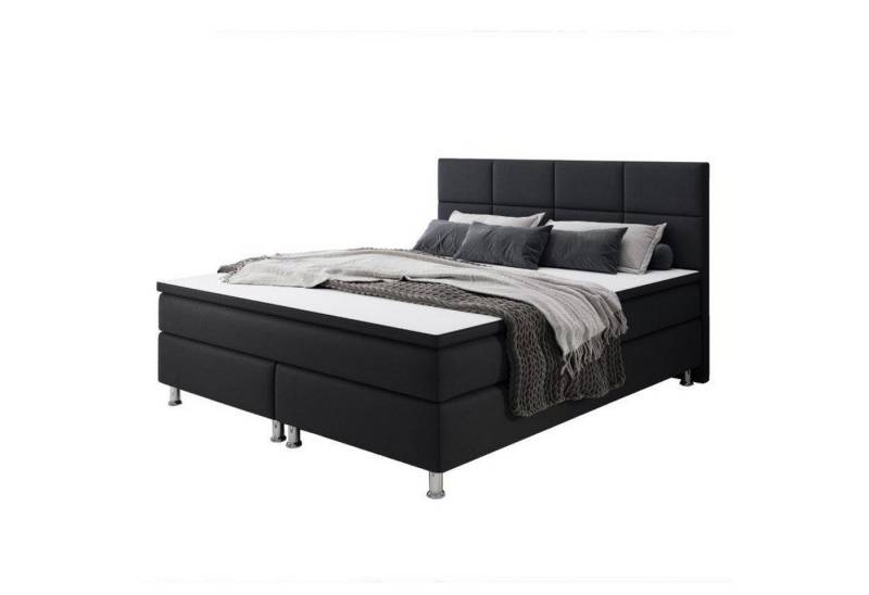 interbed Boxspringbett Rotterdam 140x200 cm Webstoff, inkl. Topper und Matratze von interbed