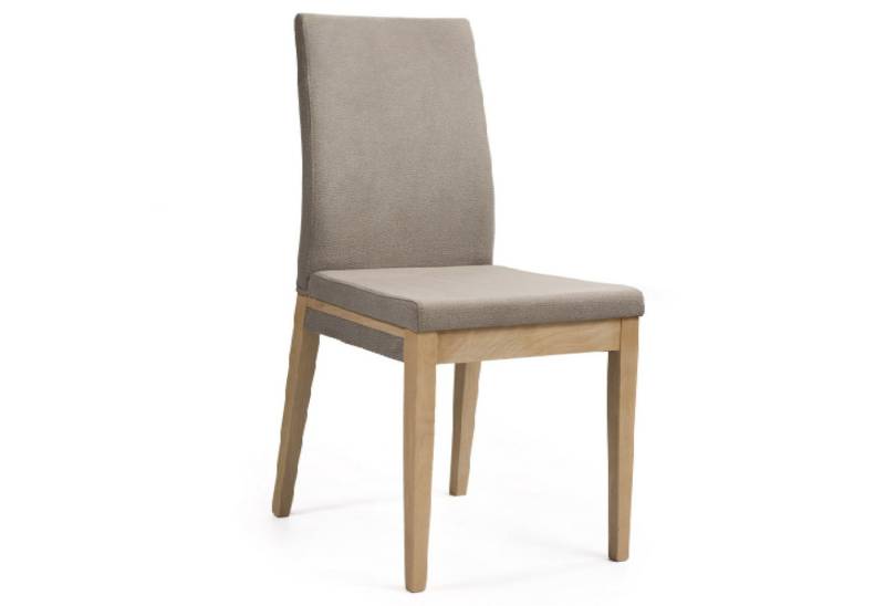interbed Polsterstuhl 4er Set Regensburg Eiche bianco lackiert Massivholz Taupe interbed Polsterstuhl 4er Set Regensburg Eiche bianco lackiert Massivholz Taupe von interbed