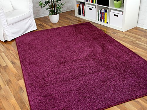 Hochflor Velours Teppich Triumph Brombeere Lila in 24 Größen von interiortrend