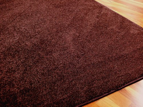 Hochflor Velours Teppich Triumph Schoko in 24 Größen von interiortrend