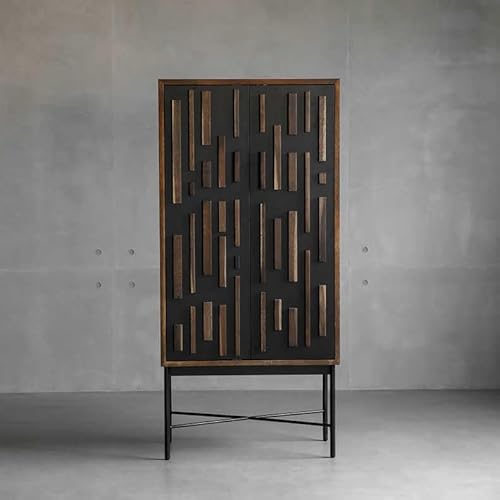 Authentischer britischer Root Branch RICO Barschrank, nordisches Retro-Design mit geometrischem Türmuster, hochwertiger britischer Import für Esszimmer Authentischer britischer Root Branch RICO Barschrank, nordisches Retro-Design mit geometrischem Türmuster, hochwertiger britischer Import für Esszimmer von interoknack