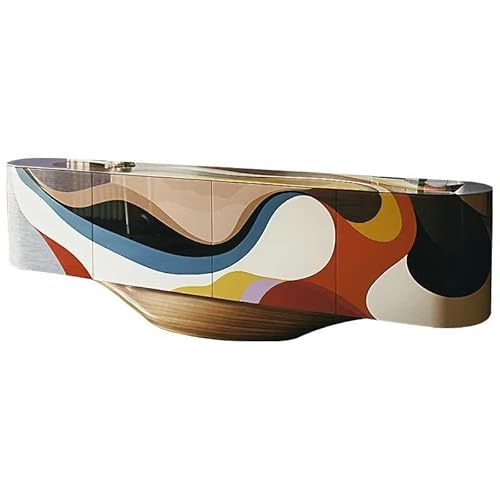 Designer Pop Art TV-Ständer, originelles künstlerisches Sideboard für Wohnzimmer, mutig, zeitgenössisch, bemalt, Medienkonsolenschrank Designer Pop Art TV-Ständer, originelles künstlerisches Sideboard für Wohnzimmer, mutig, zeitgenössisch, bemalt, Medienkonsolenschrank von interoknack
