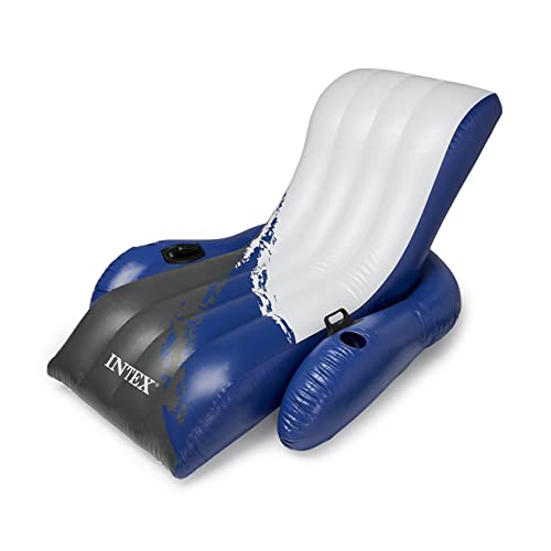 Intex Floating Recliner Lounge - Aufblasbarer Badelounge, mehrfarbig, 180 x 135 cm von intex