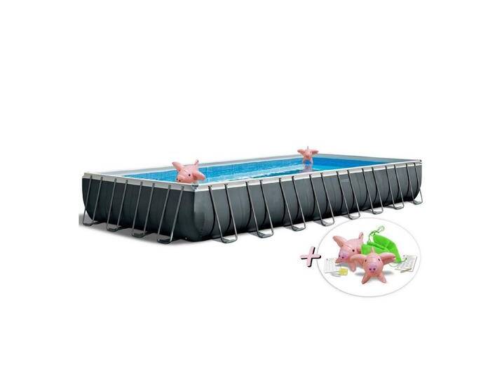 Intex Pool 26378NP Framepool-Set Steinbach Ultra Quadra XTR eckig 975x488x132cm von intex