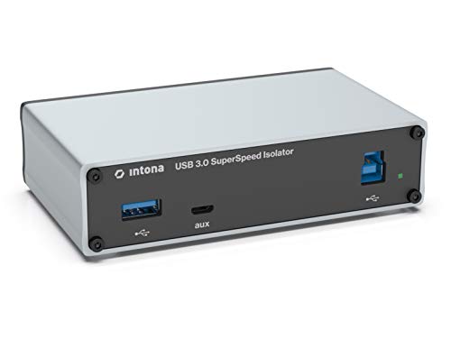 Intona USB 3.0 Super-Speed Isolator, 5 kVrms, 20 kV ESD-Schutz, Unterstützt Full Speed 12 Mbit/s, High Speed (Hi-Speed) 480 Mbit/s und SuperSpeed 5 Gbit/s von intona