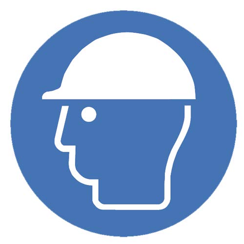 Gebotszeichen Schutzhelm benutzen Sicherheitsschild Warnschild 200mm aus Nicht Selbstklebendem PVC Betriebsausstattung von intratec 100% Shopping