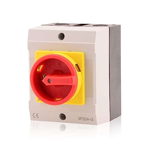 Intratec Hauptschalter Gehäuse, 20 A, 3-polig – Aufputz Steuerschalter, Komplettlösung für Innen- und Außenbereich, Lasttrennschalter IP65, 120 x 100 x 120 mm Intratec Hauptschalter Gehäuse, 20 A, 3-polig – Aufputz Steuerschalter, Komplettlösung für Innen- und Außenbereich, Lasttrennschalter IP65, 120 x 100 x 120 mm von intratec 100% Shopping