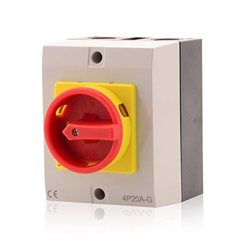 Intratec Hauptschalter Gehäuse, 20 A, 4-polig – Aufputz Steuerschalter, Komplettlösung für Innen- und Außenbereich, Lasttrennschalter IP65, 125 x 100 x 120 mm Intratec Hauptschalter Gehäuse, 20 A, 4-polig – Aufputz Steuerschalter, Komplettlösung für Innen- und Außenbereich, Lasttrennschalter IP65, 125 x 100 x 120 mm von intratec 100% Shopping