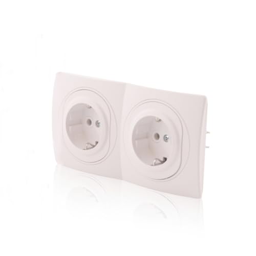 Intratec Nobilis Set 2x Schuko Steckdose & 2fach Rahmen 80x151 mm, horizontal Wandmontage Weiß Ø60mm 16A/230V Intratec Nobilis Set 2x Schuko Steckdose & 2fach Rahmen 80x151 mm, horizontal Wandmontage Weiß Ø60mm 16A/230V von intratec 100% Shopping