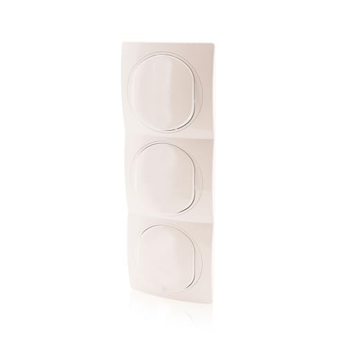 Intratec Set 3er Rahmen Wandmontage vertikal & 3x Lichtschalter Nobilis 10AX 250V Ø 60mm Weiß 80x222mm ABS Intratec Set 3er Rahmen Wandmontage vertikal & 3x Lichtschalter Nobilis 10AX 250V Ø 60mm Weiß 80x222mm ABS von intratec 100% Shopping