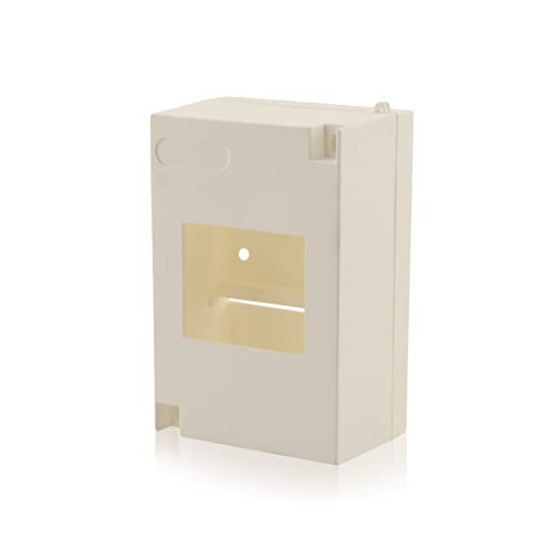 Intratec Sicherungskasten 1-reihig, IP30 – Aufputz Kleinverteiler für 2 Module, kleiner Verteilerkasten für Innenräume, 130 x 87 x 57 mm, Weiß von intratec 100% Shopping