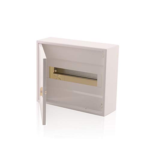 Intratec Sicherungskasten 1-reihig, IP40 – Aufputz Kleinverteiler für 12 Module, Verteilerkasten für Trockenraum-Installationen, 251 x 310 x 96 mm, Weiß Intratec Sicherungskasten 1-reihig, IP40 – Aufputz Kleinverteiler für 12 Module, Verteilerkasten für Trockenraum-Installationen, 251 x 310 x 96 mm, Weiß von intratec 100% Shopping