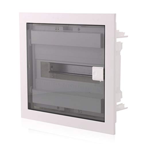 Intratec Sicherungskasten Unterputz IP40 – Verteilerkasten mit transparenter Tür, 1-reihig, 12 Module, 317x347x92 mm, für Trockenräume Intratec Sicherungskasten Unterputz IP40 – Verteilerkasten mit transparenter Tür, 1-reihig, 12 Module, 317x347x92 mm, für Trockenräume von intratec 100% Shopping