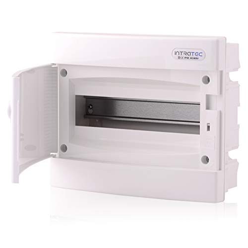 Intratec Sicherungskasten Unterputz IP40 – Verteilerkasten mit weißer Tür, 1-reihig, 12 Module, 232x283x106 mm, für Trockenräume Intratec Sicherungskasten Unterputz IP40 – Verteilerkasten mit weißer Tür, 1-reihig, 12 Module, 232x283x106 mm, für Trockenräume von intratec 100% Shopping