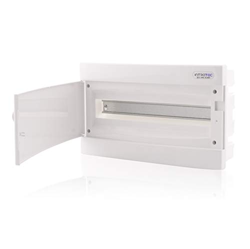 Intratec Sicherungskasten Unterputz IP40 Verteiler Gehäuse 1-reihig bis 18 Module Weiße Tür, Trockenraum Installation 392x232x106mm Intratec Sicherungskasten Unterputz IP40 Verteiler Gehäuse 1-reihig bis 18 Module Weiße Tür, Trockenraum Installation 392x232x106mm von intratec 100% Shopping