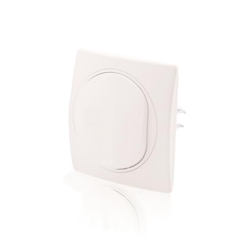 Intratec Wechselschalter & Rahmen 1fach Nobilis Set Ein-Aus ABS 10AX 250V~ Weiß Ø 60mm Wandmontage 80x80mm von intratec 100% Shopping