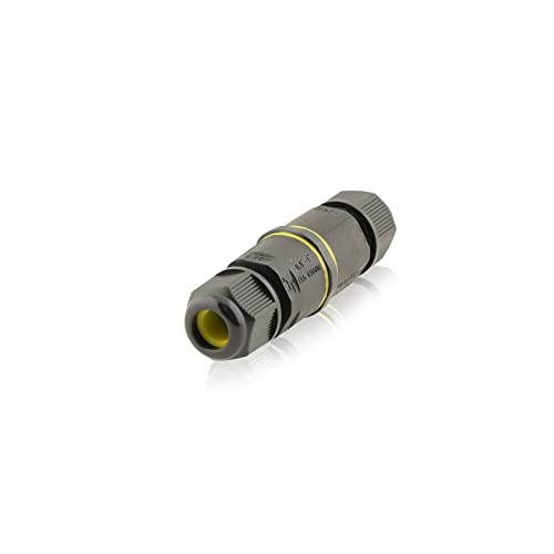 Kabelverbinder Wasserdicht | 9A 450V AC | 3-polig | M12 Kabelquerschnitte: 5-7,5mm | Zwei Öffnungen | IP68 | 4m Wassertiefe geprüft VDE & CE Dosenmuffe Erdkabel Verbindungsbox Verbindungsmuffe Kabelverbinder Wasserdicht | 9A 450V AC | 3-polig | M12 Kabelquerschnitte: 5-7,5mm | Zwei Öffnungen | IP68 | 4m Wassertiefe geprüft VDE & CE Dosenmuffe Erdkabel Verbindungsbox Verbindungsmuffe von intratec 100% Shopping