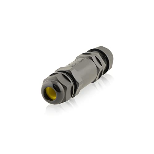 Kabelverbinder wasserdicht | 24A 450V AC | 4-polig | M25 Kabelquerschnitte: 4-14 mm | zwei Öffnungen | IP68 | 4m Wassertiefe geprüft VDE & CE Dosenmuffe Erdkabel Verbindungsbox Verbindungsmuffe Kabelverbinder wasserdicht | 24A 450V AC | 4-polig | M25 Kabelquerschnitte: 4-14 mm | zwei Öffnungen | IP68 | 4m Wassertiefe geprüft VDE & CE Dosenmuffe Erdkabel Verbindungsbox Verbindungsmuffe von intratec 100% Shopping