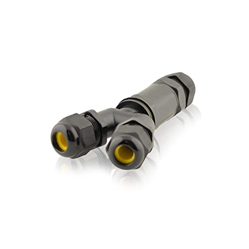 Kabelverbinder wasserdicht | 24A 450V AC | 4-polig | M25 Kabelquerschnitte: 4-14mm | Drei Öffnungen | IP68 | Y Stück 4m Wassertiefe geprüft VDE & CE Dosenmuffe Erdkabel Verbindungsbox Verbindungsmuffe Kabelverbinder wasserdicht | 24A 450V AC | 4-polig | M25 Kabelquerschnitte: 4-14mm | Drei Öffnungen | IP68 | Y Stück 4m Wassertiefe geprüft VDE & CE Dosenmuffe Erdkabel Verbindungsbox Verbindungsmuffe von intratec 100% Shopping