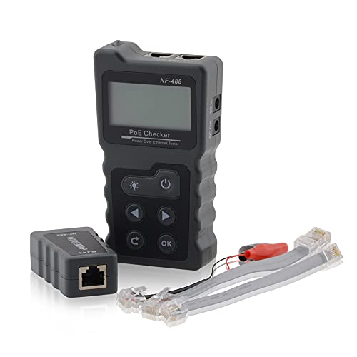 Netzwerktester Power of Eternet PoE Tester, Inline-PoE-Spannungs- und Stromtester mit Kabeltester Verkabelung Prüfer RJ45 Patchkabel Netzwerktester Power of Eternet PoE Tester, Inline-PoE-Spannungs- und Stromtester mit Kabeltester Verkabelung Prüfer RJ45 Patchkabel von intratec 100% Shopping