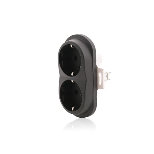 Nobilis 2-fach Schuko Steckdose Schwarz Unterputz Einsatz Ø60mm 16A/230V~ Typ F Wandmontage Nobilis 2-fach Schuko Steckdose Schwarz Unterputz Einsatz Ø60mm 16A/230V~ Typ F Wandmontage von intratec 100% Shopping