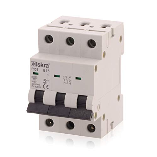 Sicherungsautomat Leitungsschutzschalter MCB Eco-Line, 16A, Typ B, 3-polig, 400V, bietet effektiven Schutz, 1 Stück Sicherungsautomat Leitungsschutzschalter MCB Eco-Line, 16A, Typ B, 3-polig, 400V, bietet effektiven Schutz, 1 Stück von intratec 100% Shopping
