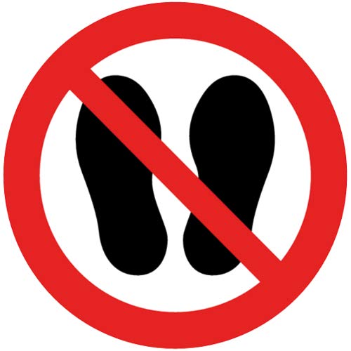 Verbotszeichen Betreten der Fläche verboten Sicherheitsschild Verbotsschild 300mm aus Selbstklebendem PVC Betriebsausstattung Verbotszeichen Betreten der Fläche verboten Sicherheitsschild Verbotsschild 300mm aus Selbstklebendem PVC Betriebsausstattung von intratec 100% Shopping