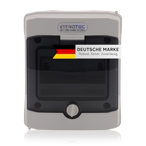 intratec 100% Shopping Aufputz Verteiler IP65 Feuchtraum 1-reihig 6 Module ASA / PC Gehäuse Transparent Polycarbonat Tür MKDGH6-05 intratec 100% Shopping Aufputz Verteiler IP65 Feuchtraum 1-reihig 6 Module ASA / PC Gehäuse Transparent Polycarbonat Tür MKDGH6-05 von intratec 100% Shopping