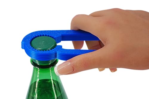 intulon Kompakter Flaschenöffner und -spanner für Getränke, Flaschenverschluss, passt problemlos in die Tasche oder Tasche, V4 (blau) von intulon