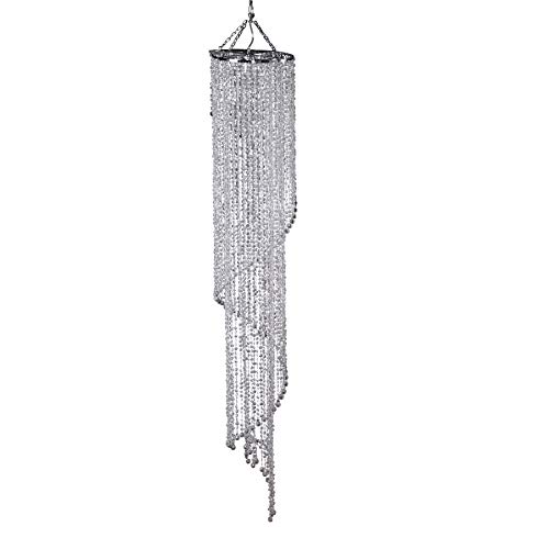 Invicta Interior Design XL Hängelampe Kronleuchter BIG STRASS 180cm E27 Kristall Lampe Hängeleuchte von Invicta Interior