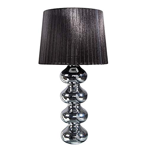 invicta INTERIOR Elegante Design Tischlampe MIA mit schwarzem Schirm Tischleuchte Leuchten Lampen von invicta INTERIOR