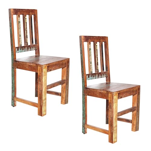invicta INTERIOR 2er Set Massiver Holz Stuhl Jakarta aus recycelten Fischerbooten Massivholzstuhl Esszimmerstuhl invicta INTERIOR 2er Set Massiver Holz Stuhl Jakarta aus recycelten Fischerbooten Massivholzstuhl Esszimmerstuhl von invicta INTERIOR