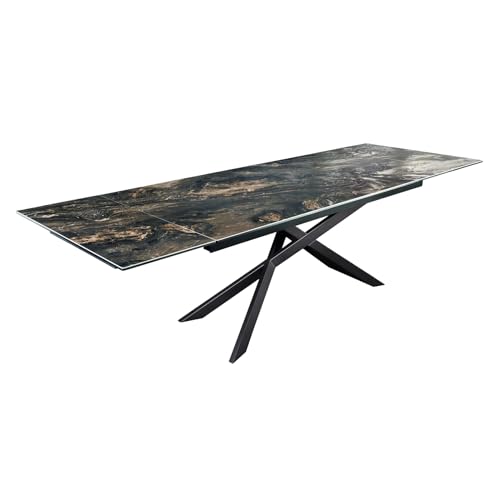 invicta INTERIOR riess-Ambiente Ausziehbarer Esstisch Euphoria 180-220-260cm Naturstein Keramik Made in Italy | Imposanter Küchentisch auch als Konferenztisch nutzbar | Stabil & robust von invicta INTERIOR