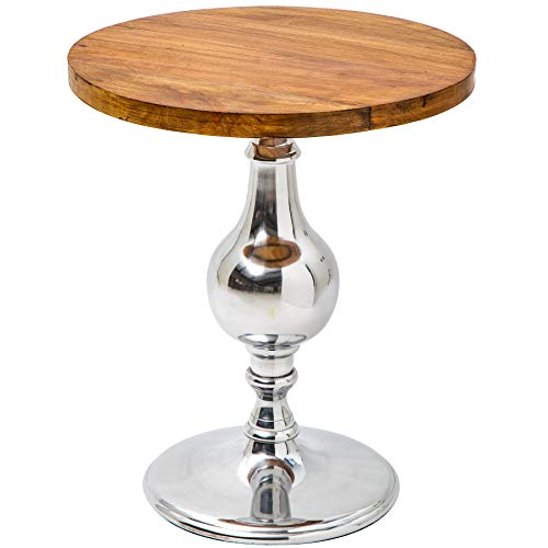 invicta INTERIOR Design Beistelltisch EXTRAVAGANCIA 60cm Mangoholz massiv rund Metall Säulenfuß Silber invicta INTERIOR Design Beistelltisch EXTRAVAGANCIA 60cm Mangoholz massiv rund Metall Säulenfuß Silber von invicta INTERIOR