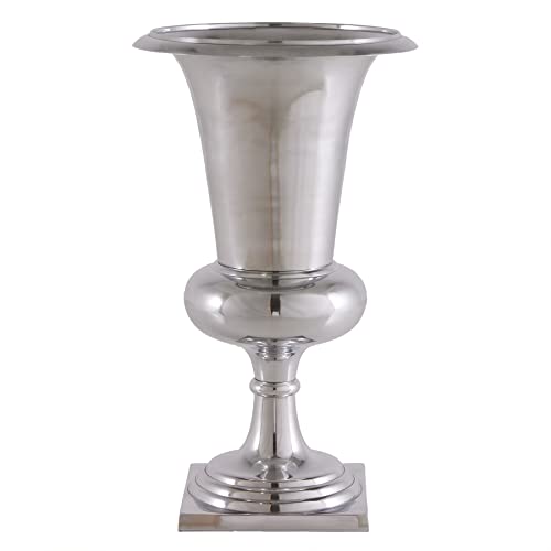 Design Vase Goal Pflanzen Pokal 75 cm Blumenvase Bodenvase Übertopf Pflanzen Topf Metall-Aluminium-Legierung von invicta INTERIOR