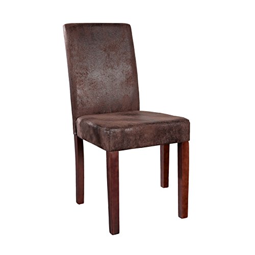 invicta INTERIOR Edler Esszimmerstuhl Kolonialstil Genua Cigar - braun Esszimmer Stuhl Konferenzstuhl Vintage Look Beine aus Massivholz kolonial von invicta INTERIOR
