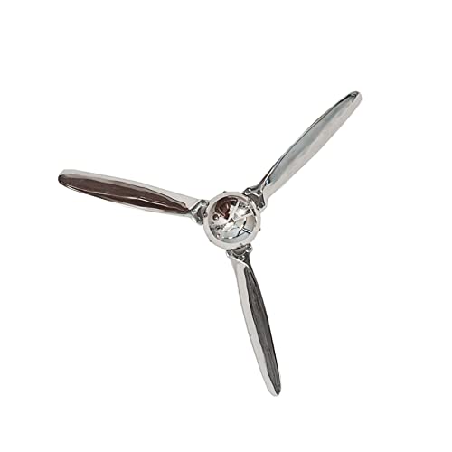 invicta INTERIOR Flugzeug Propeller SCREW III 60cm silber Wanddekoration hochwertige Metall-Aluminium Legierung von invicta INTERIOR