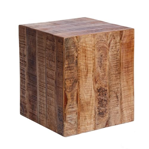 invicta INTERIOR Massiver Design Beistelltisch Factory 40cm Mangoholz geflammt auf Rollen Hocker Holzhocker invicta INTERIOR Massiver Design Beistelltisch Factory 40cm Mangoholz geflammt auf Rollen Hocker Holzhocker von invicta INTERIOR