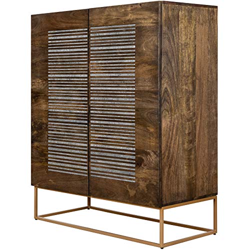 invicta INTERIOR riess-Ambiente.de Massives Highboard Onyx 120cm Mangoholz mit Achatstein Besatz Kommode Sideboard Wohnzimmerschrank Anrichte von invicta INTERIOR
