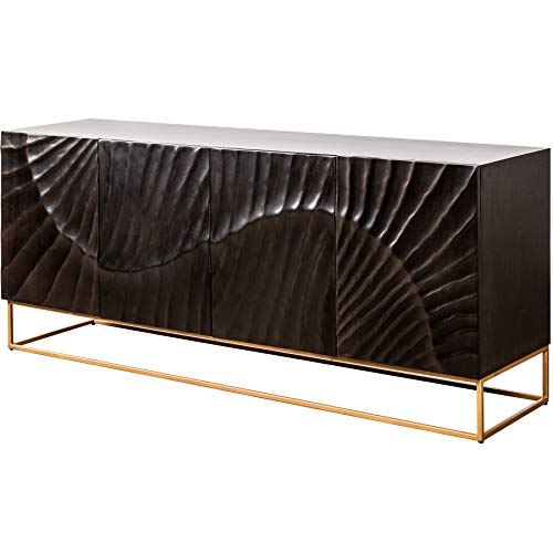 Invicta Interior Massives Sideboard Scorpion 177cm Mangoholz aufwendige 3D Schnitzereien Kommode Wohnzimmerschrank Anrichte von Invicta Interior