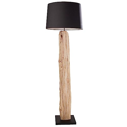 invicta INTERIOR Riesige Design Stehlampe ROUSILIQUE Treibholz Lampe Lampenschirm schwarz Handarbeit Stehleuchte Treibholzlampe von invicta INTERIOR