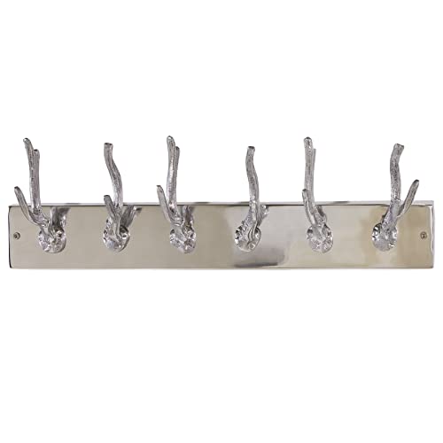 invicta INTERIOR Wandgarderobe DEER Hirsch Geweihe Haken Leiste Aluminium poliert 50cm Garderobe Garderobenleiste von invicta INTERIOR