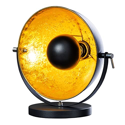 invicta INTERIOR riess-ambiente Moderne Tischlampe STUDIO 40 cm schwarz gold E27 Lampe mit Blattgold Optik Tischleuchte Studiolampe schwenkbar Wohnzimmerlampe invicta INTERIOR riess-ambiente Moderne Tischlampe STUDIO 40 cm schwarz gold E27 Lampe mit Blattgold Optik Tischleuchte Studiolampe schwenkbar Wohnzimmerlampe von invicta INTERIOR