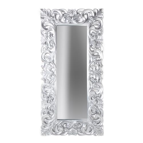riess-Ambiente eleganter Wandspiegel VENICE 180x90cm Silber antik Barockstil Ganzkörperspiegel Flurspiegel Ankleidespiegel Ankleidezimmerspiegel Dekospiegel von invicta INTERIOR