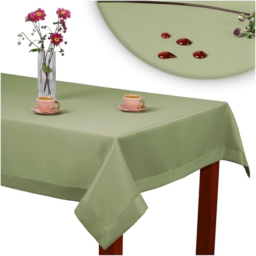invitta Tischdecke Classic Elegance Salbeigrün 80x80 cm, Uni Glatt Elegant mit 5 cm Kuvertsaum Fleckabweisend mit Lotuseffekt 100% Polyester, O5 H200 3022 invitta Tischdecke Classic Elegance Salbeigrün 80x80 cm, Uni Glatt Elegant mit 5 cm Kuvertsaum Fleckabweisend mit Lotuseffekt 100% Polyester, O5 H200 3022 von invitta